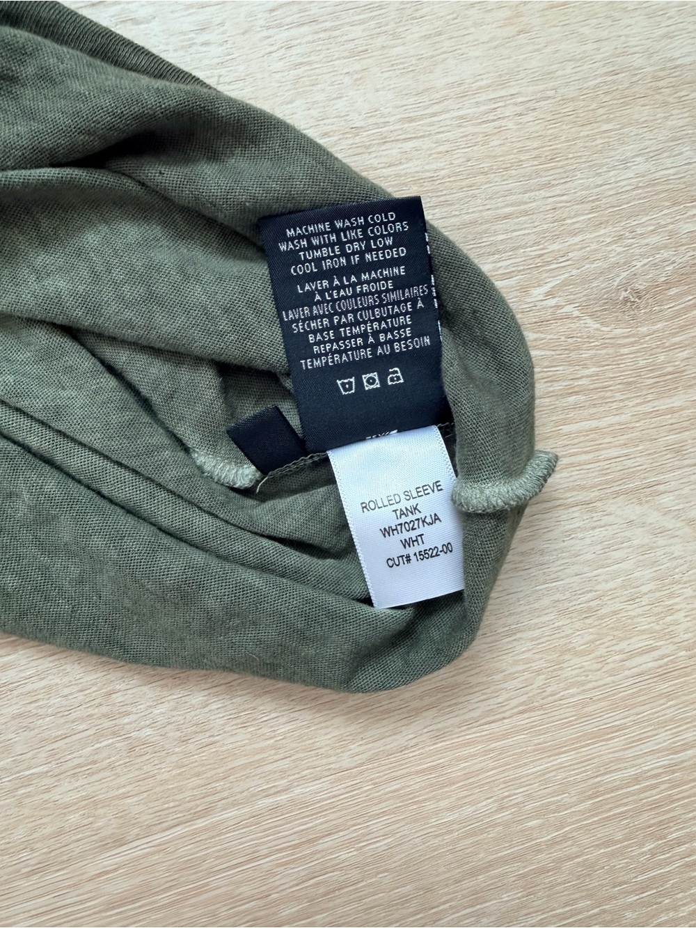 NWOT NEW Hudson Roll Sleeve Tank Top Dark Forest Cotton Linen Blend S Peru - Picture 8 of 10